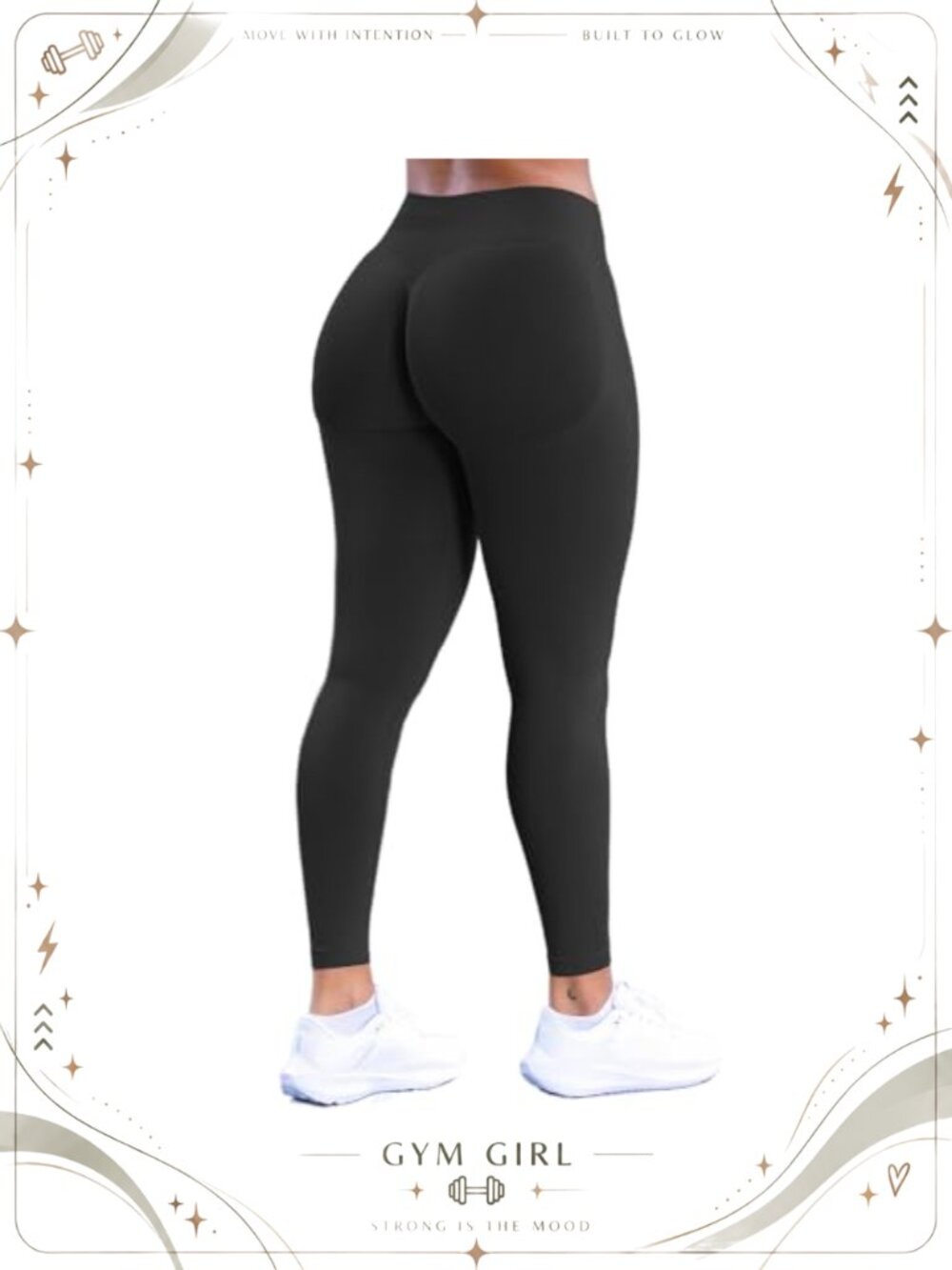 Seamless High Waist Scrunch Workout Leggings Butt Lifting Tummy Control